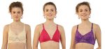 Hams Style - Cotton Half Padded Wire Free Bra Set for Women's (Pack of 3)